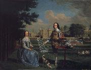Edward Haytley Sir Roger and Lady Bradshaigh of Haigh Hall,Landscaskire Sweden oil painting artist